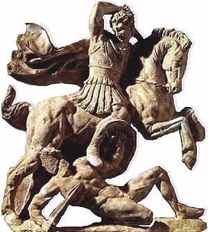 VASILEON MAKEDONON ALEXANDROY in Battle - Taranto, National Archaeological Museum, Italy - 3rd century BC